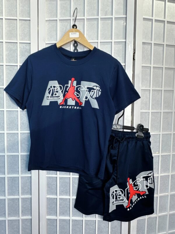 Air setje, donkerblauw shirt en broek