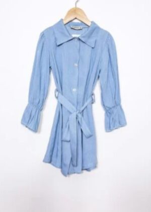 IDEAL OUTFIT - Shirt dress with button closure and belt