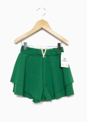 IDEAL OUTFIT – Flared shorts Green